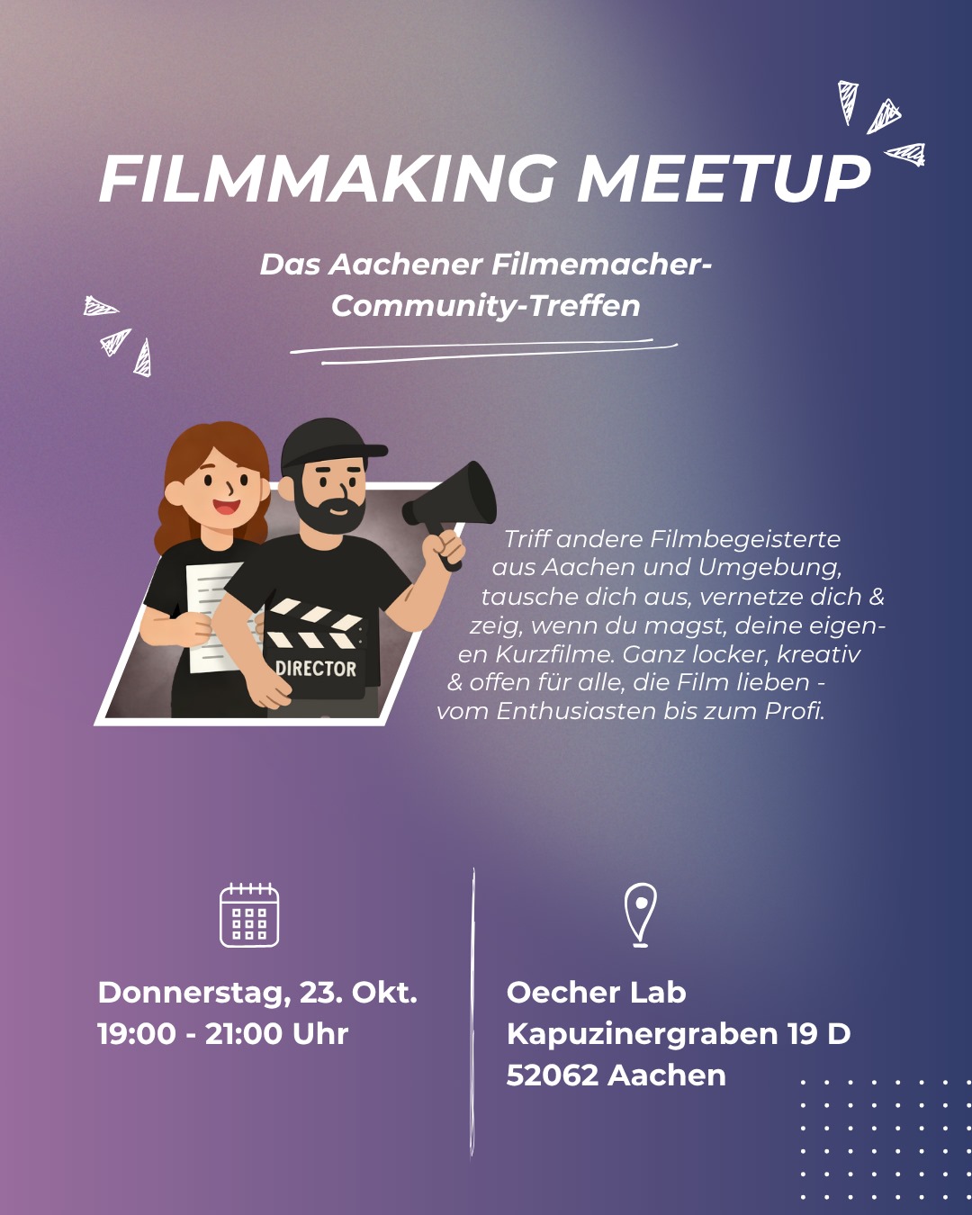 Placeholder: Picture of a film meetup